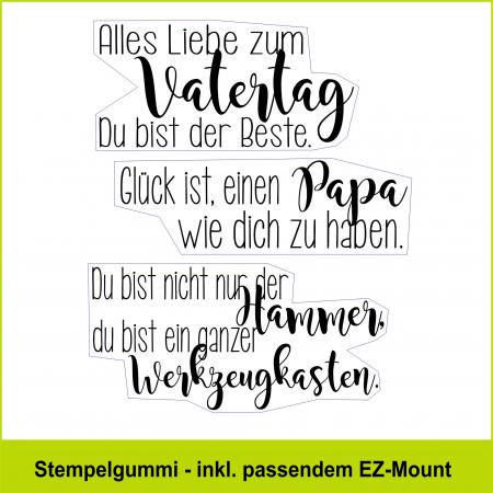 Alles Liebe ... Vatertag - Stempelgummi